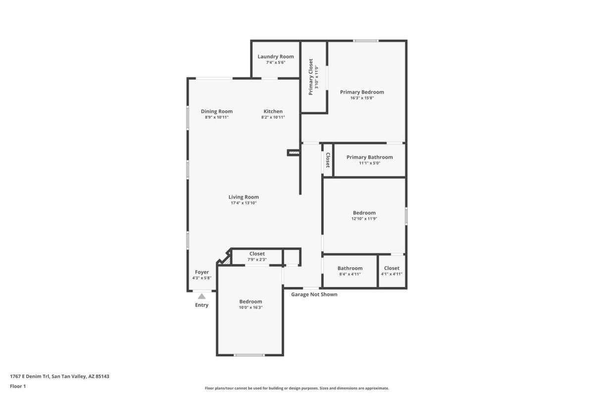 House for rent at 1767 E Denim Trail, San Tan Valley, AZ 85143
