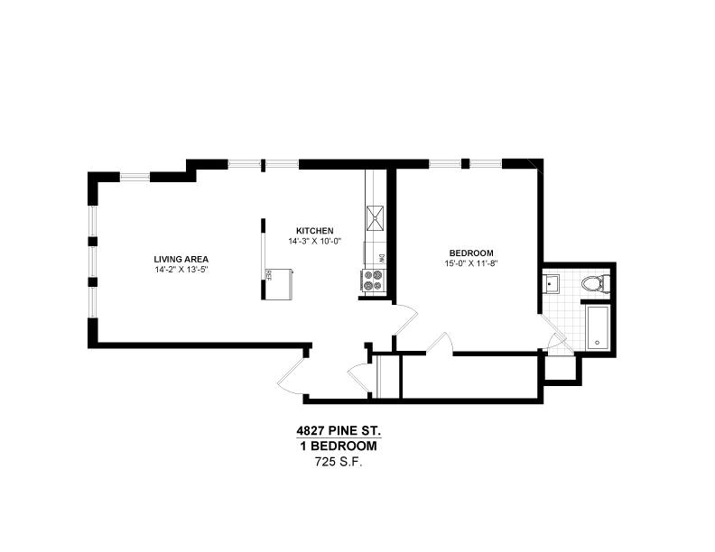 Apartment for rent at 4801-4845 Pine St, Philadelphia, PA 19143