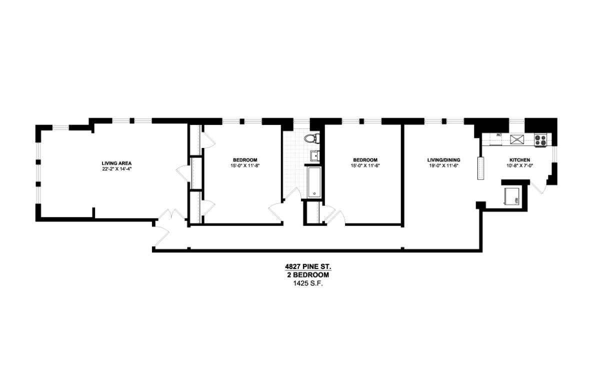 Apartment for rent at 4801-4845 Pine St, Philadelphia, PA 19143