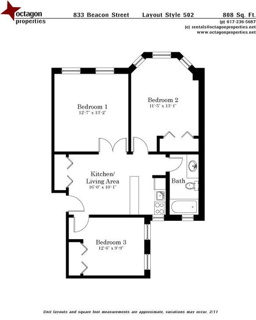 Apartment for rent at 842 Beacon St #4, Boston, MA 02215