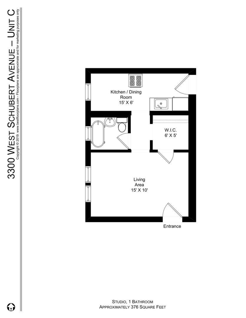 Apartment for rent at 2700-14 N Spaulding, Chicago, IL 60647