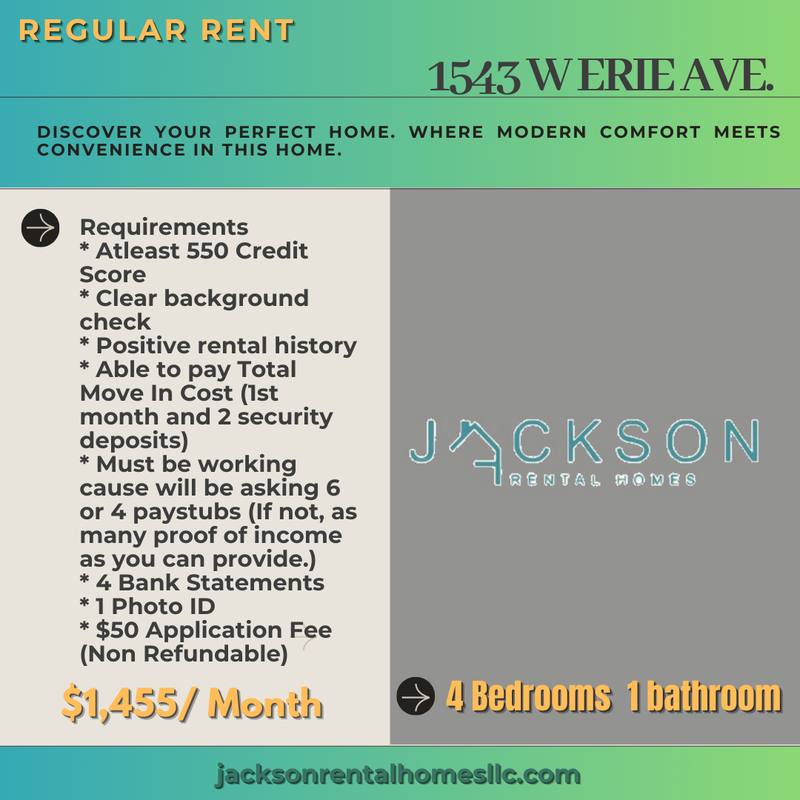 House for rent at 1543 W Erie Ave, Philadelphia, PA 19140