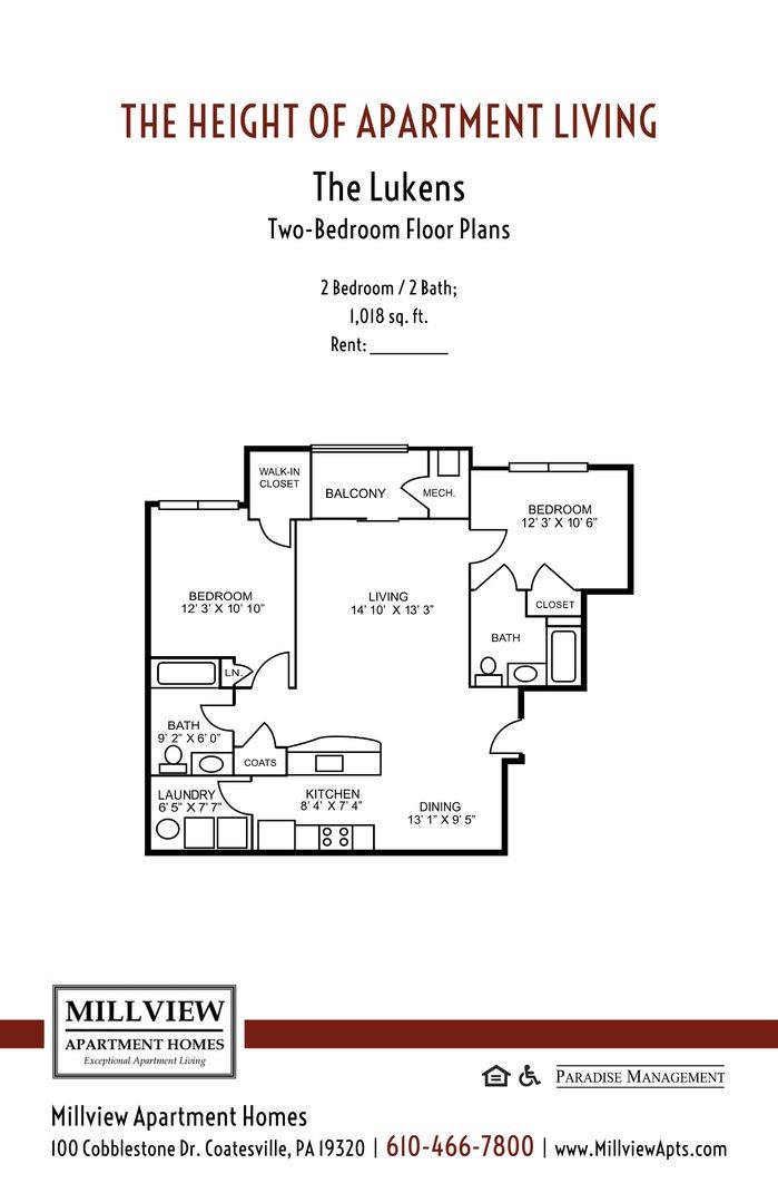 Apartment for rent at 100 Cobblestone Dr, Coatesville, PA 19320