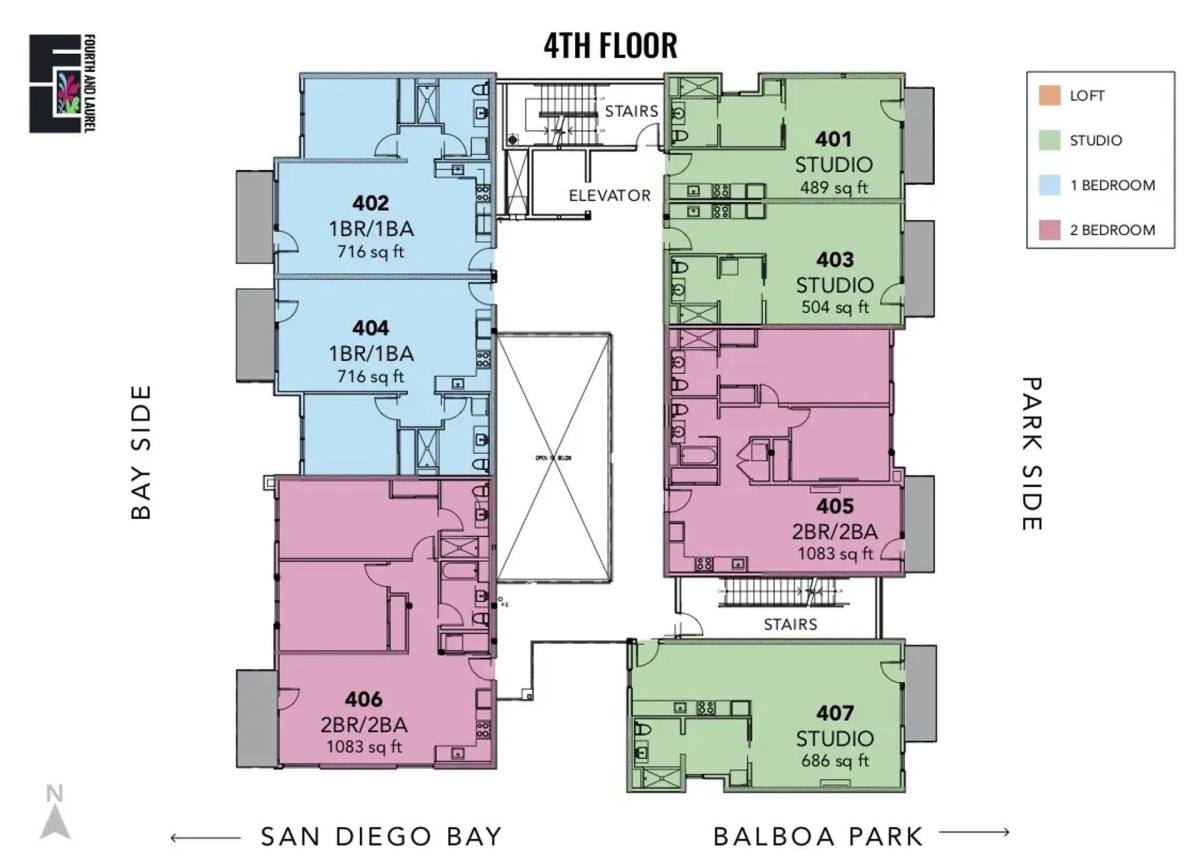 Apartment for rent at 2426 4th Ave, San Diego, CA 92103