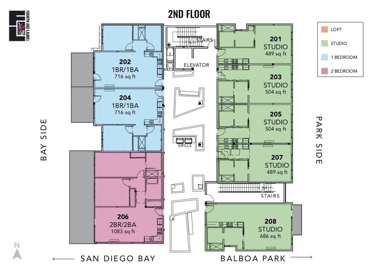 Apartment for rent at 2426 4th Ave, San Diego, CA 92103