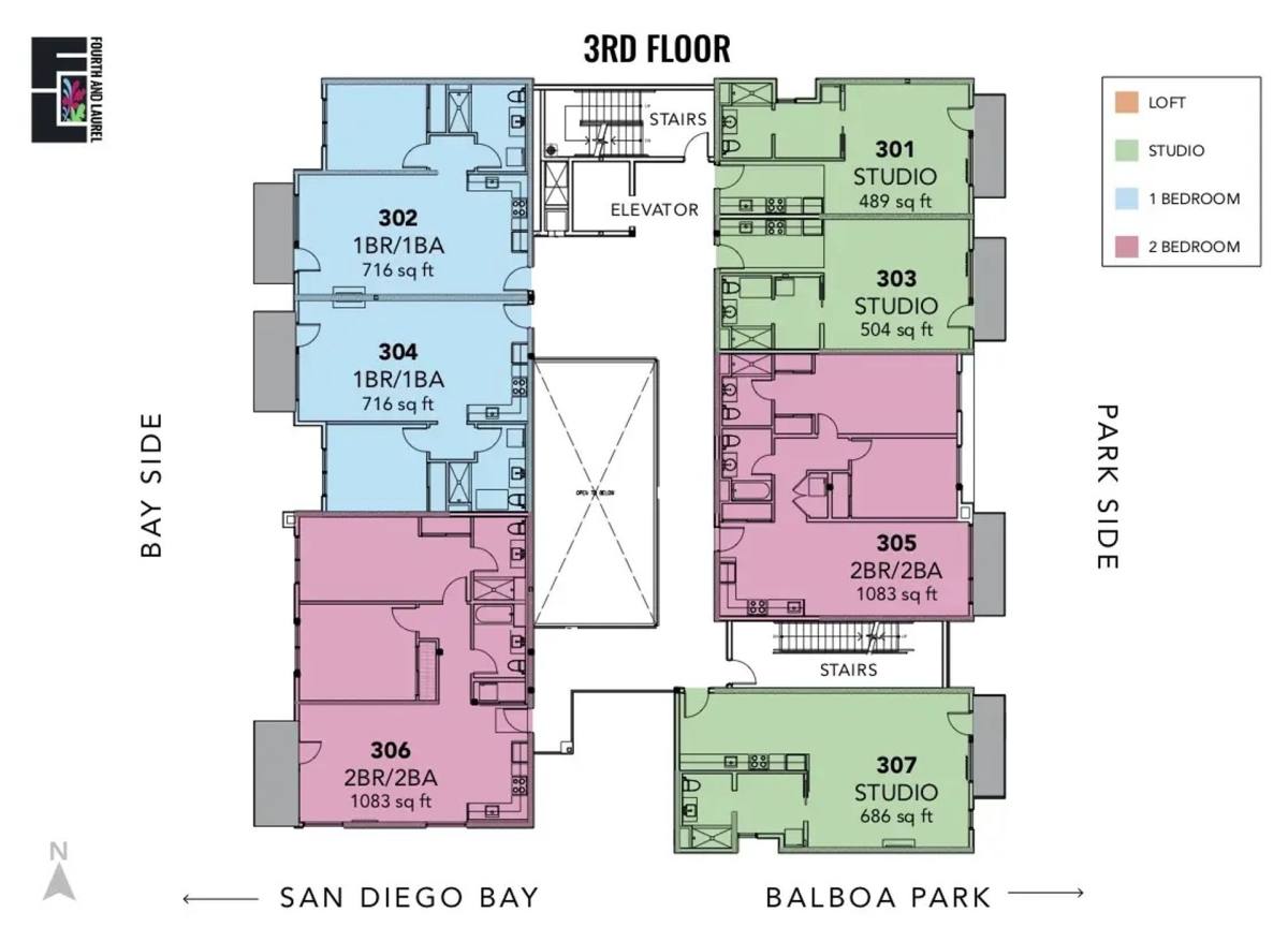 Apartment for rent at 2426 4th Ave, San Diego, CA 92103