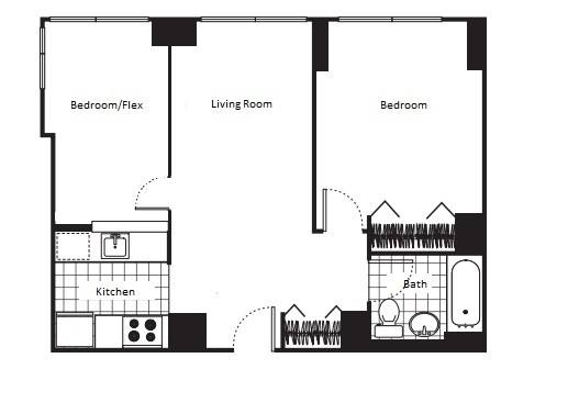Apartment for rent at 102 W 27th St #14E, New York, NY 10001