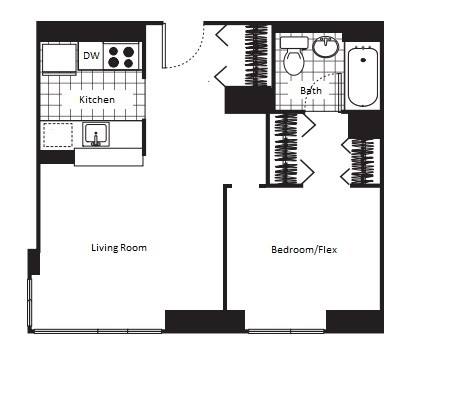 Apartment for rent at 102 W 27th St #21C, New York, NY 10001