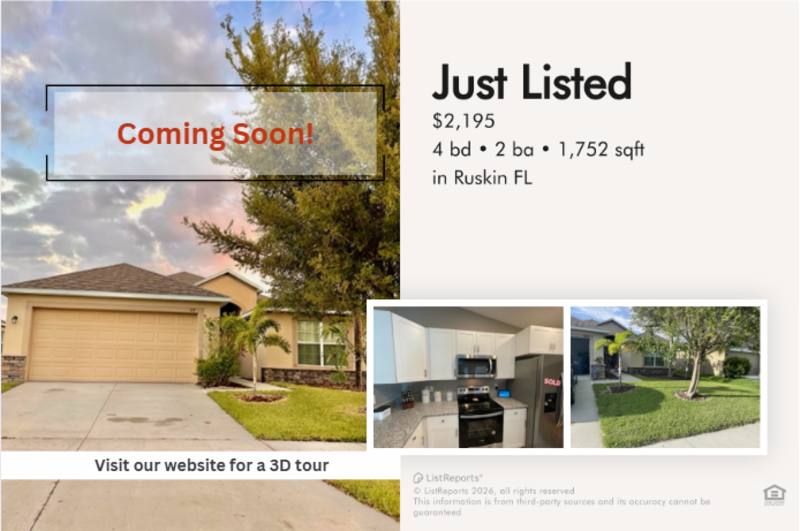 House for rent at 529 19th St NW, Ruskin, FL 33570