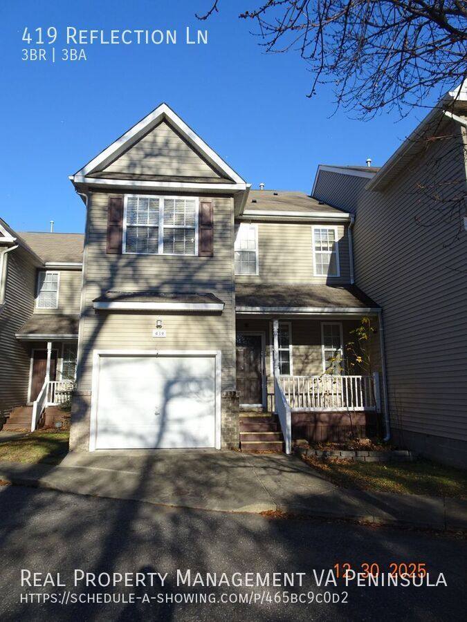 House for rent at 419 Reflection Lane, Hampton, VA 23666