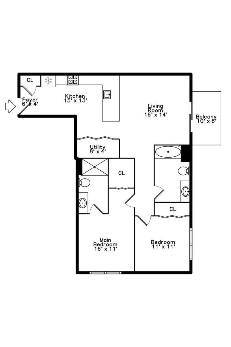 Apartment for rent at 3821 N Ashland Ave #403, Chicago, IL 60613