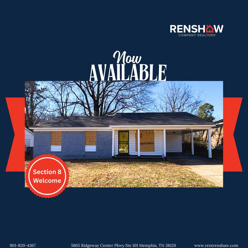 House for rent at 3863 N Trezevant St, Memphis, TN 38127