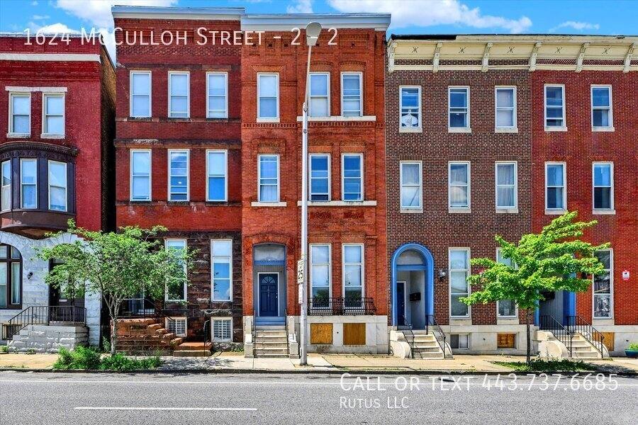 Townhouse for rent at 1624 McCulloh St #2, Baltimore, MD 21217