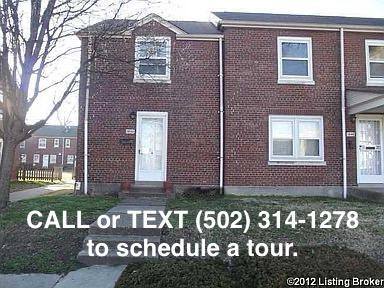 Townhouse for rent at 1850 McCloskey Ave, Louisville, KY 40210