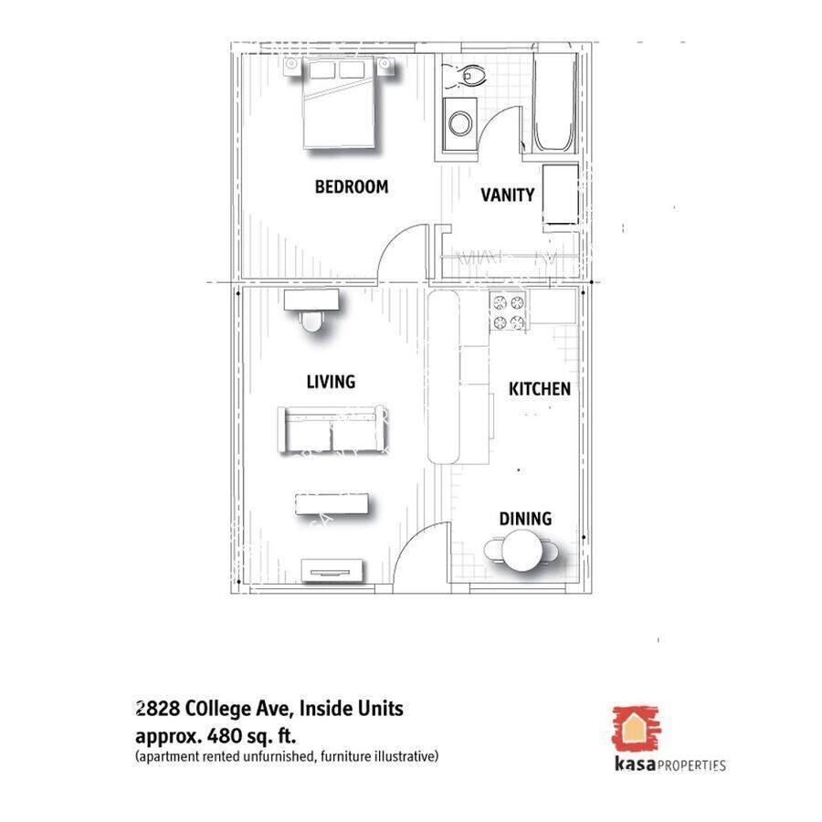 Apartment for rent at 2828 College Ave #7, Berkeley, CA 94705