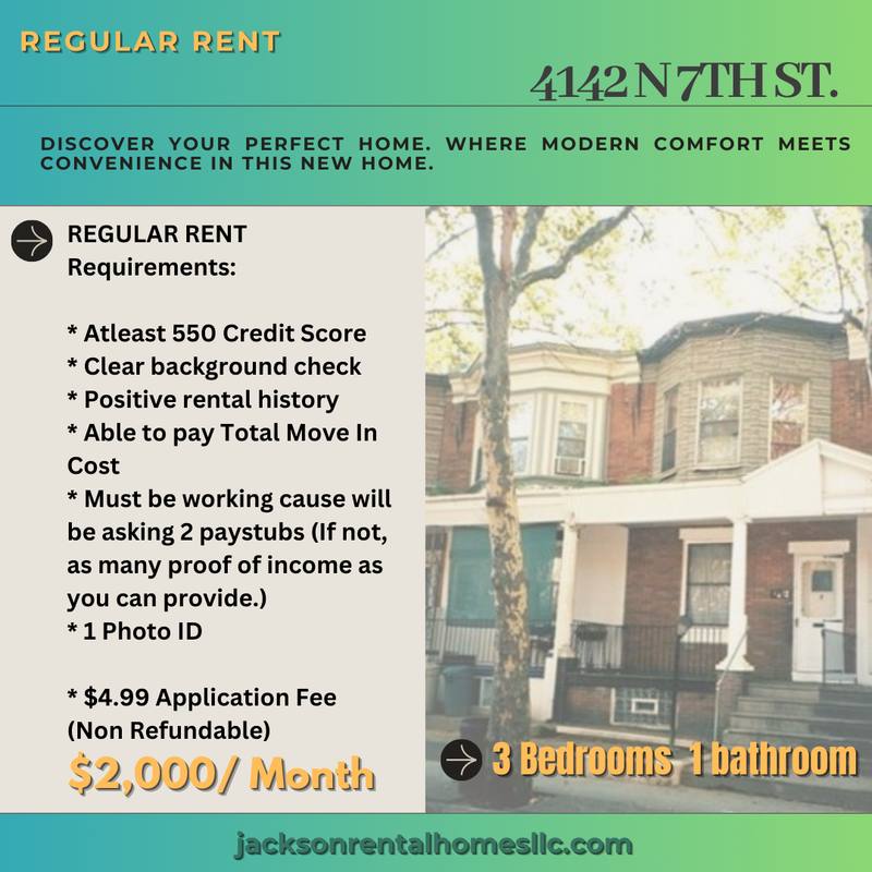 House for rent at 4142 N 7th St, Philadelphia, PA 19140
