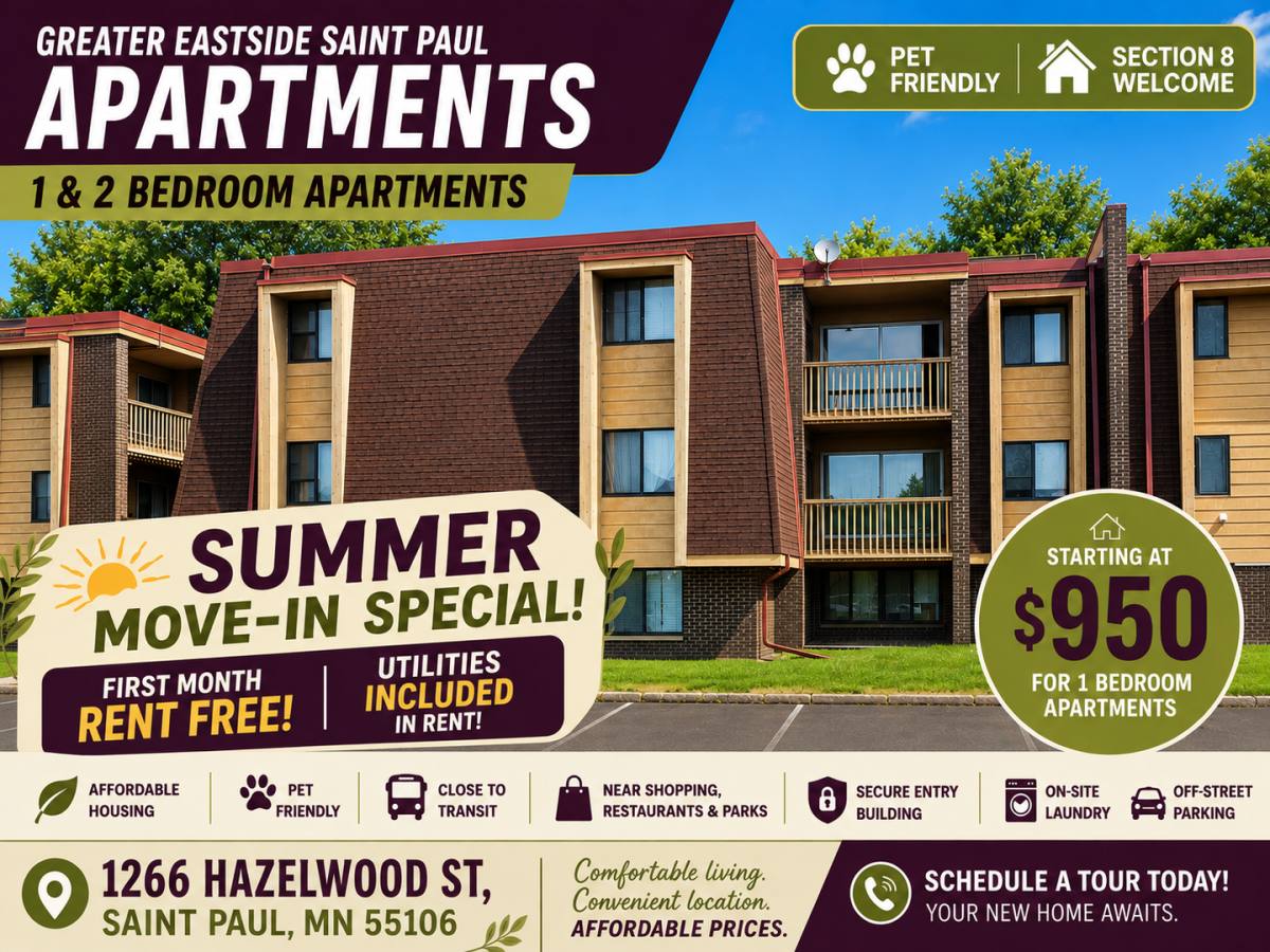 1264 Hazelwood St, St. Paul, MN 55106 - Apartment for Rent - Image 8