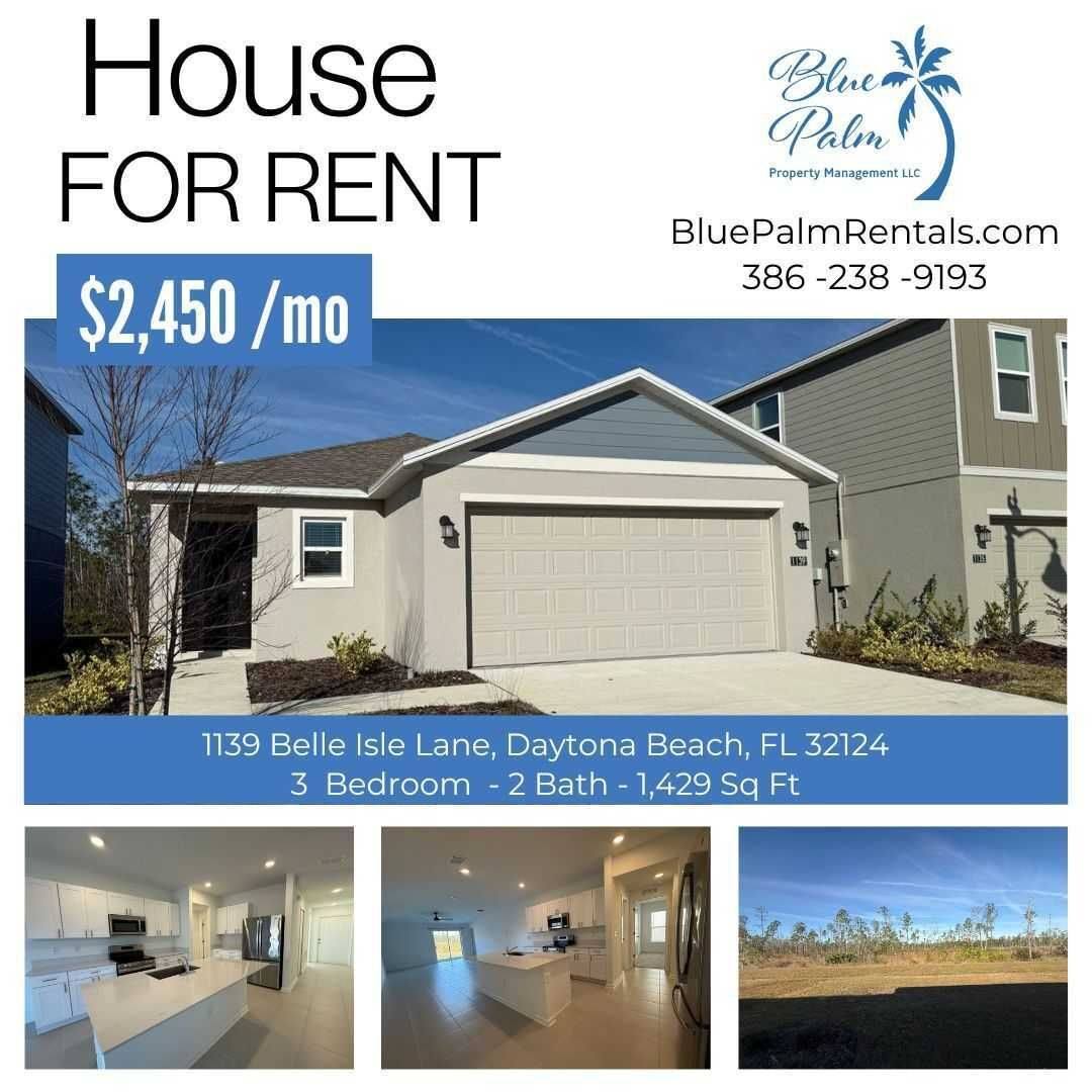 House for rent at 1139 Belle Isle Lane, Daytona Beach, FL 32124