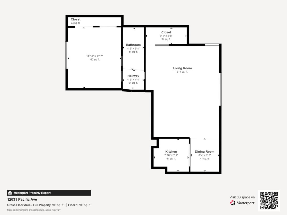 Apartment for rent at 12031 Pacific Ave #1, Los Angeles, CA 90066