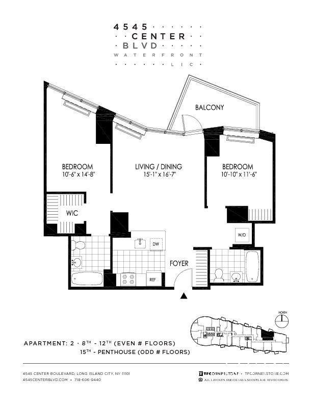 Apartment for rent at 4545 Center Blvd #3502, Long Island City, NY 11109