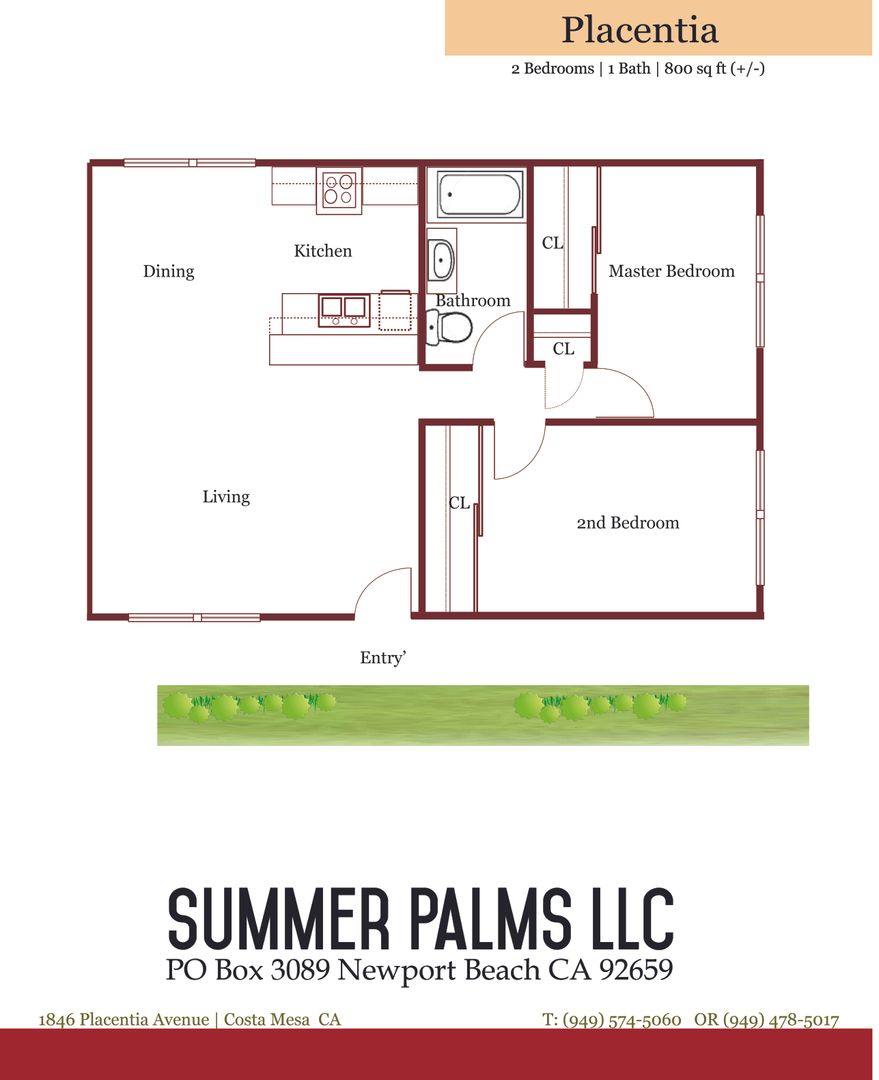Apartment for rent at 1846 Placentia Ave, Costa Mesa, CA 92627