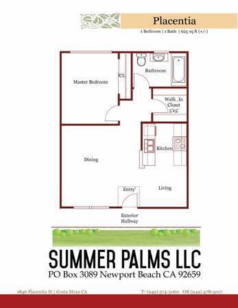 Apartment for rent at 1846 Placentia Ave, Costa Mesa, CA 92627