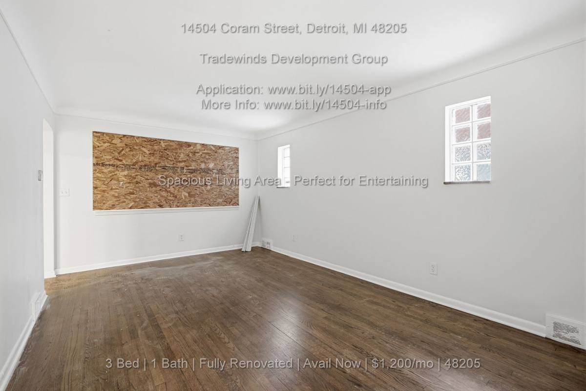 House for rent at 14504 Coram St, Detroit, MI 48205