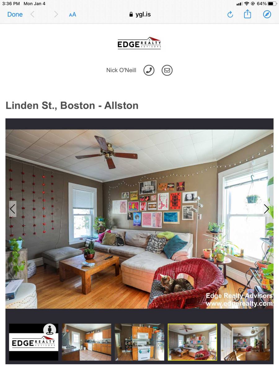 Apartment for rent at 96 Linden St, Allston, MA 02134