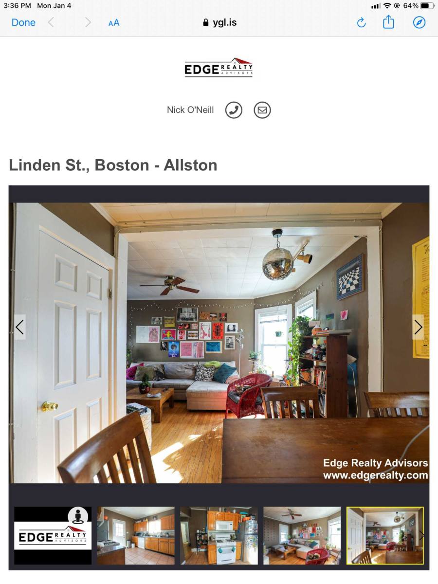 Apartment for rent at 96 Linden St, Allston, MA 02134
