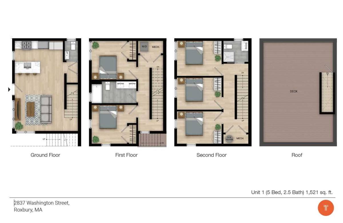 Apartment for rent at 2847 Washington St, Roxbury, MA 02119