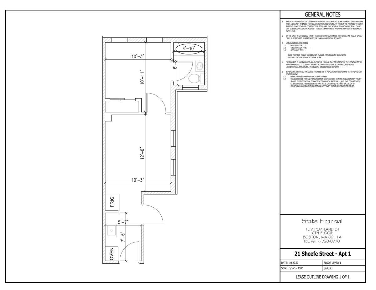 Apartment for rent at 31 Sheafe St, Boston, MA 02113