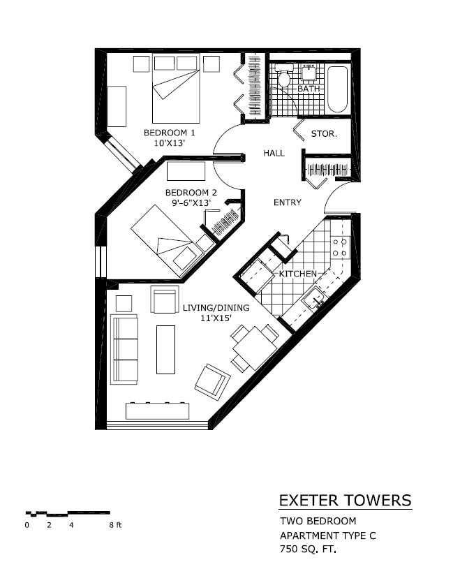 Apartment for rent at 38 Exeter St, Boston, MA 02116