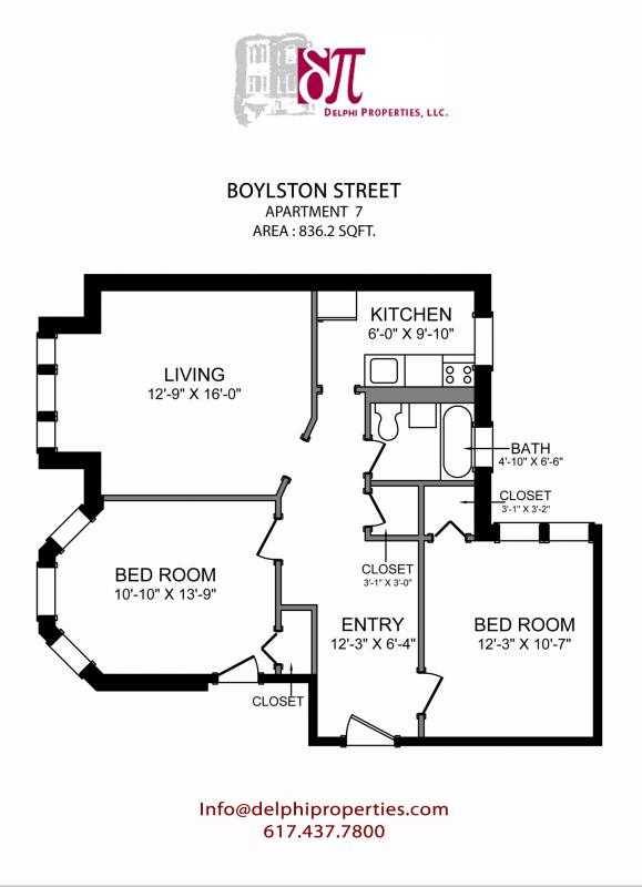 Apartment for rent at 1206 Boylston St, Boston, MA 02215