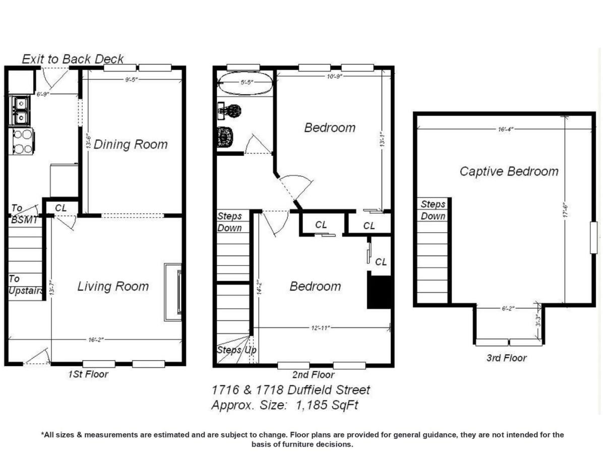 Townhouse for rent at 1716 Duffield St, Pittsburgh, PA 15206