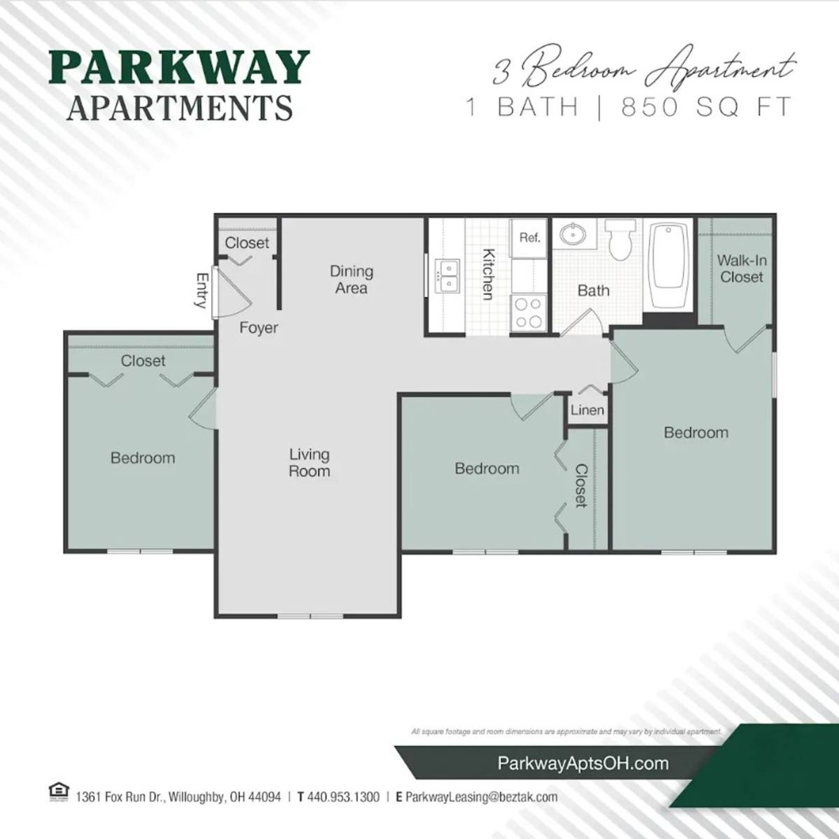 Apartment for rent at 1361 Fox Run Dr, Willoughby, OH 44094