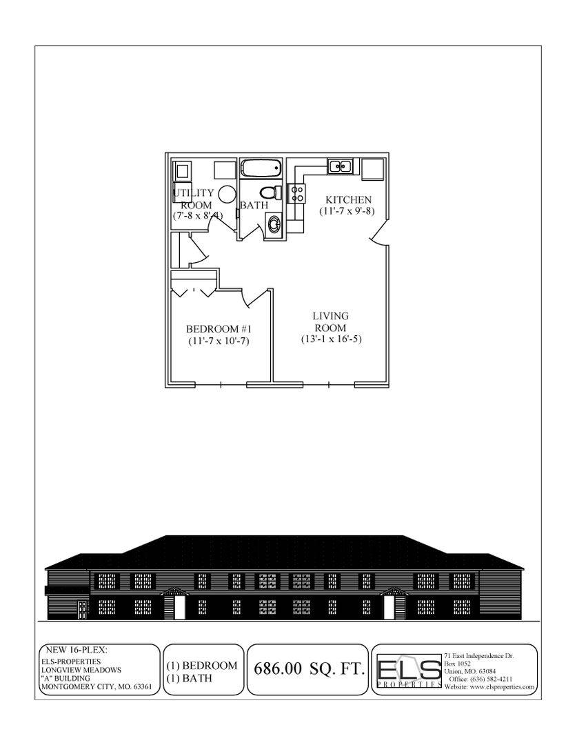 Apartment for rent at 2 Longview Circle, Montgomery City, MO 63361