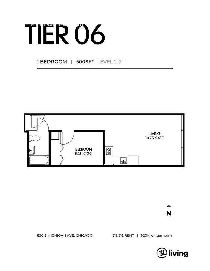 Apartment for rent at 1538 Noakley #906, Chicago, IL 60605
