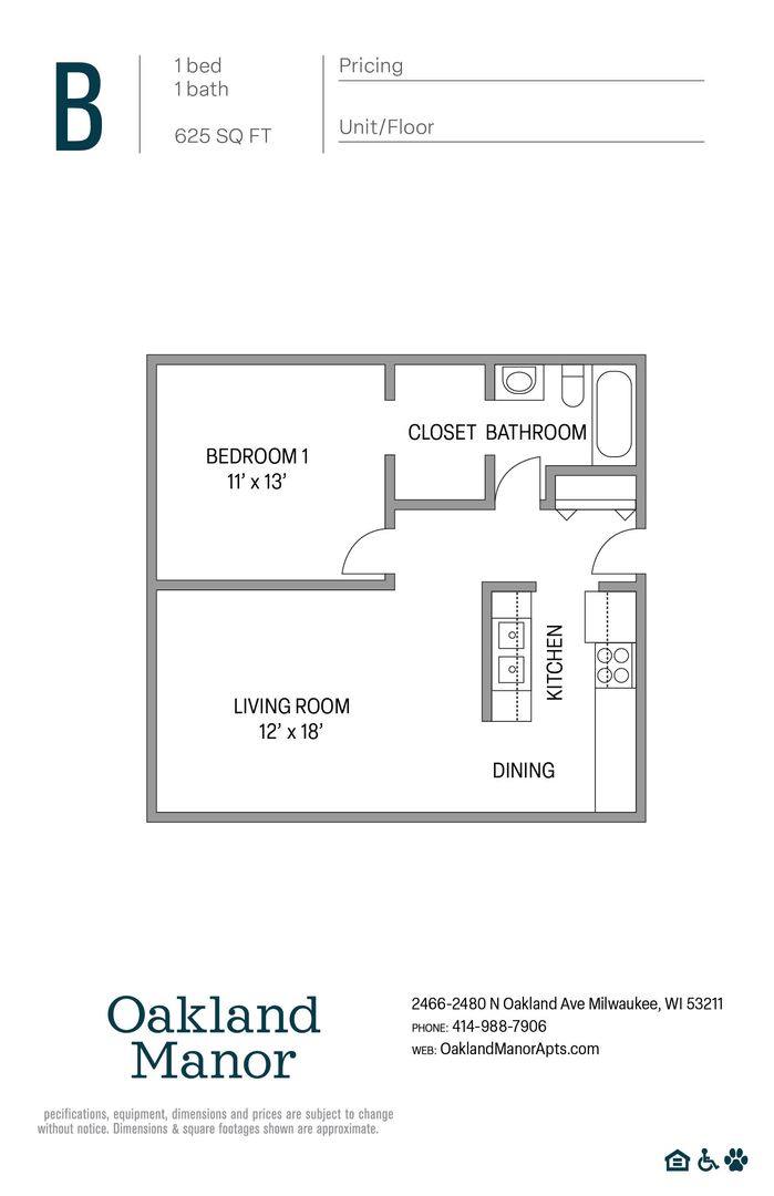Apartment for rent at 2466 - 2480 N Oakland Ave, Milwaukee, WI 53211