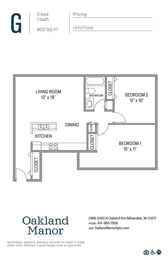 Apartment for rent at 2466 - 2480 N Oakland Ave, Milwaukee, WI 53211