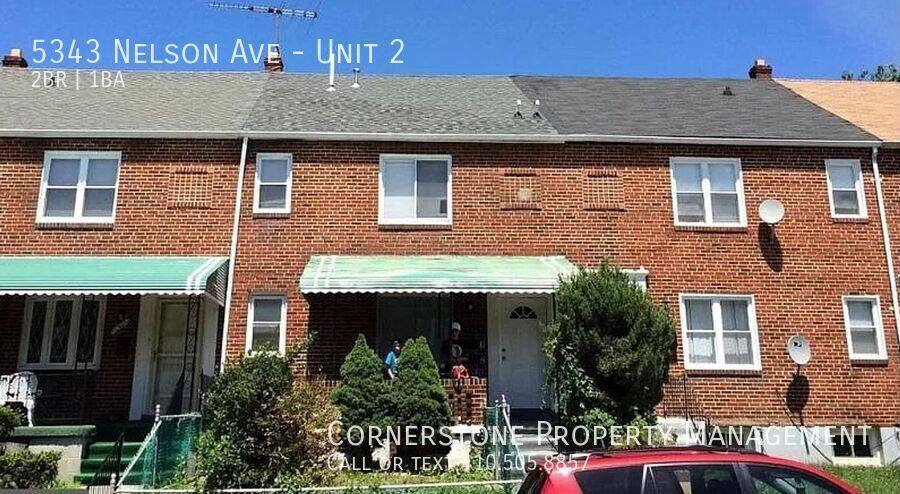 Apartment for rent at 5343 Nelson Ave #2, Baltimore, MD 21215