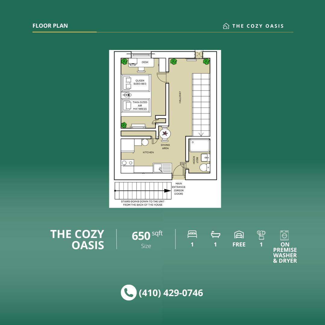 Apartment for rent at 1544 Oakridge Rd #OASIS 1, Baltimore, MD 21218
