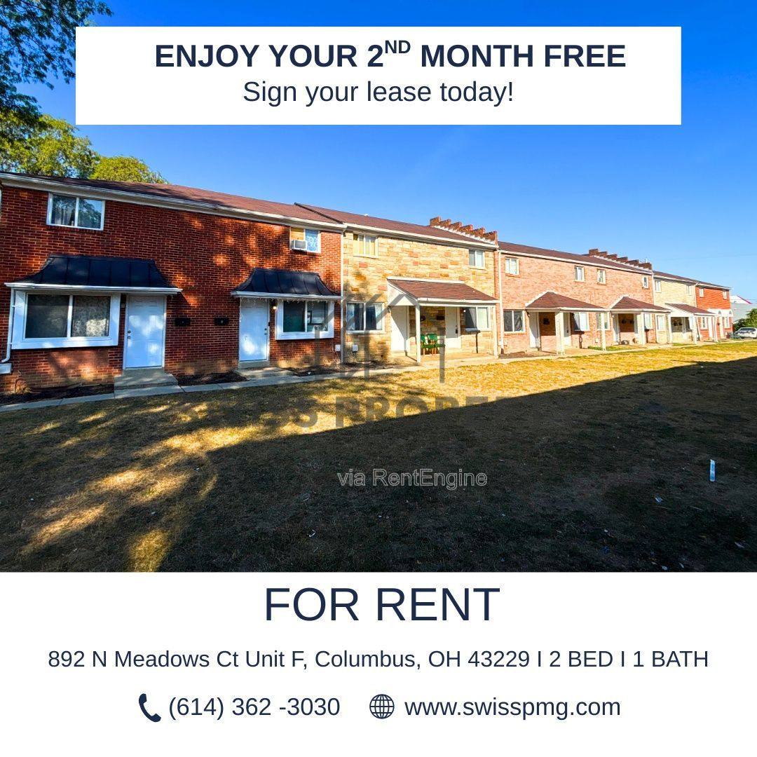 Apartment for rent at 892 N Meadows Court #F, Columbus, OH 43229