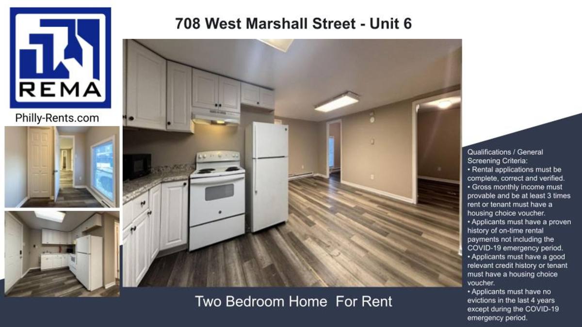 Apartment for rent at 708 W Marshall St, Norristown, PA 19401