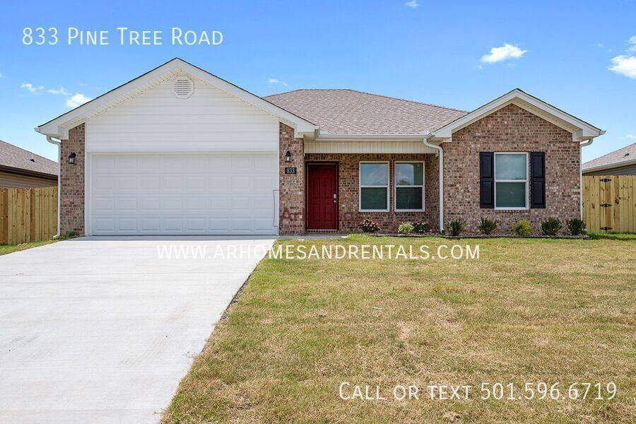 House for rent at 833 Pine Tree Rd, Jacksonville, AR 72076