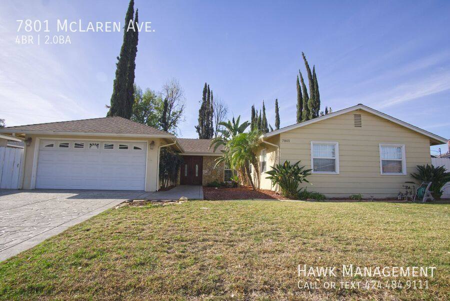 House for rent at 7801 McLaren Ave, Canoga Park, CA 91304