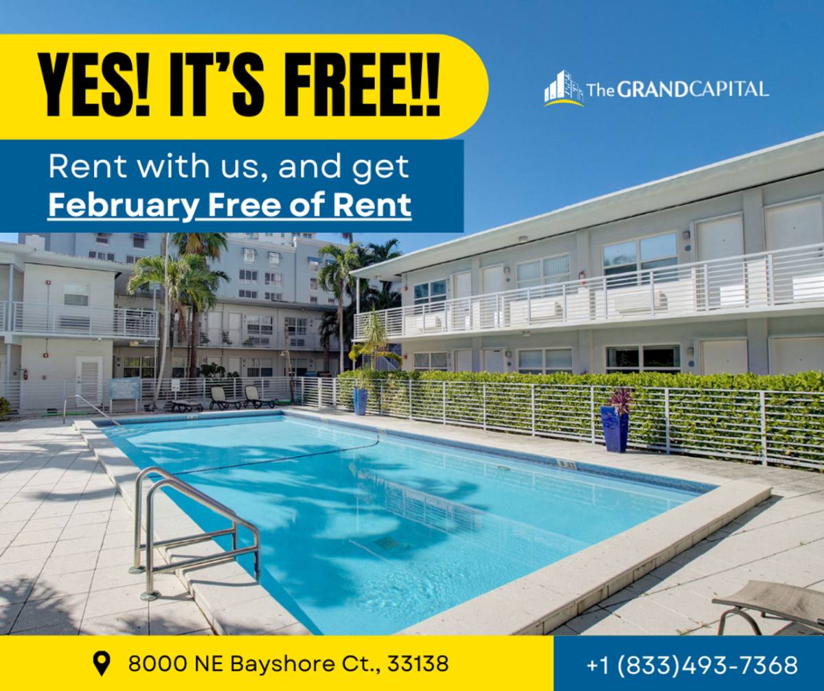 Apartment for rent at 8000 NE Bayshore Court, Miami, FL 33138