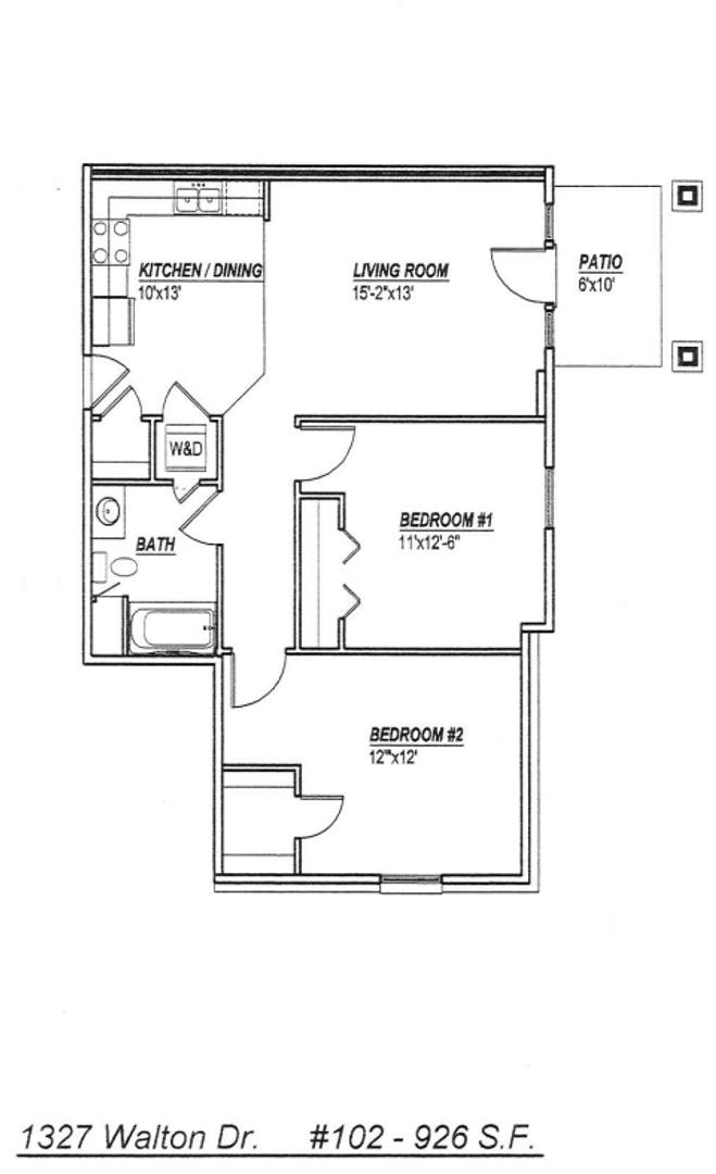 Apartment for rent at 1327 Walton, Ames, IA 50014