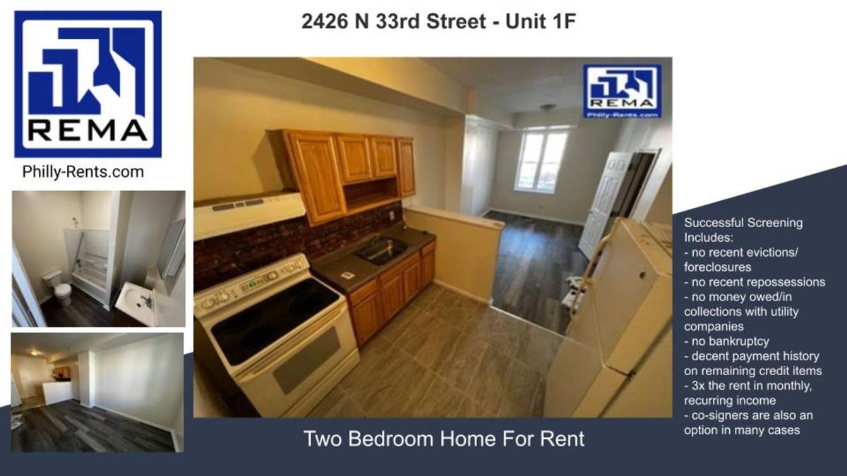 Apartment for rent at 2426 N 33rd St, Philadelphia, PA 19132