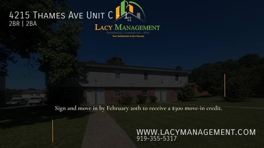 Apartment for rent at 4215 Thames Ave #C-1, Durham, NC 27704