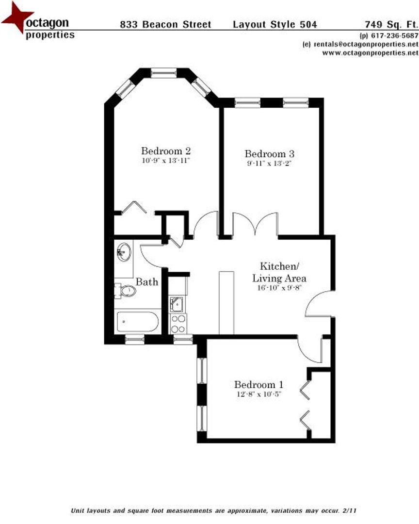 House for rent at 837 Beacon St #104, Boston, MA 02215